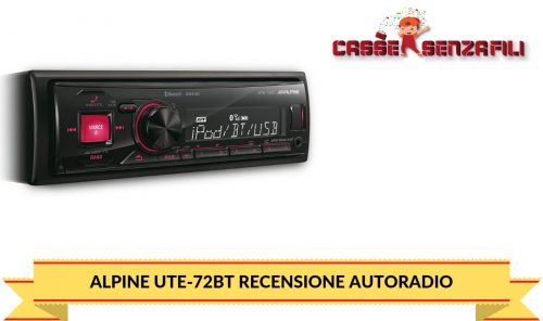 Alpine UTE-72BT Recensione Autoradio